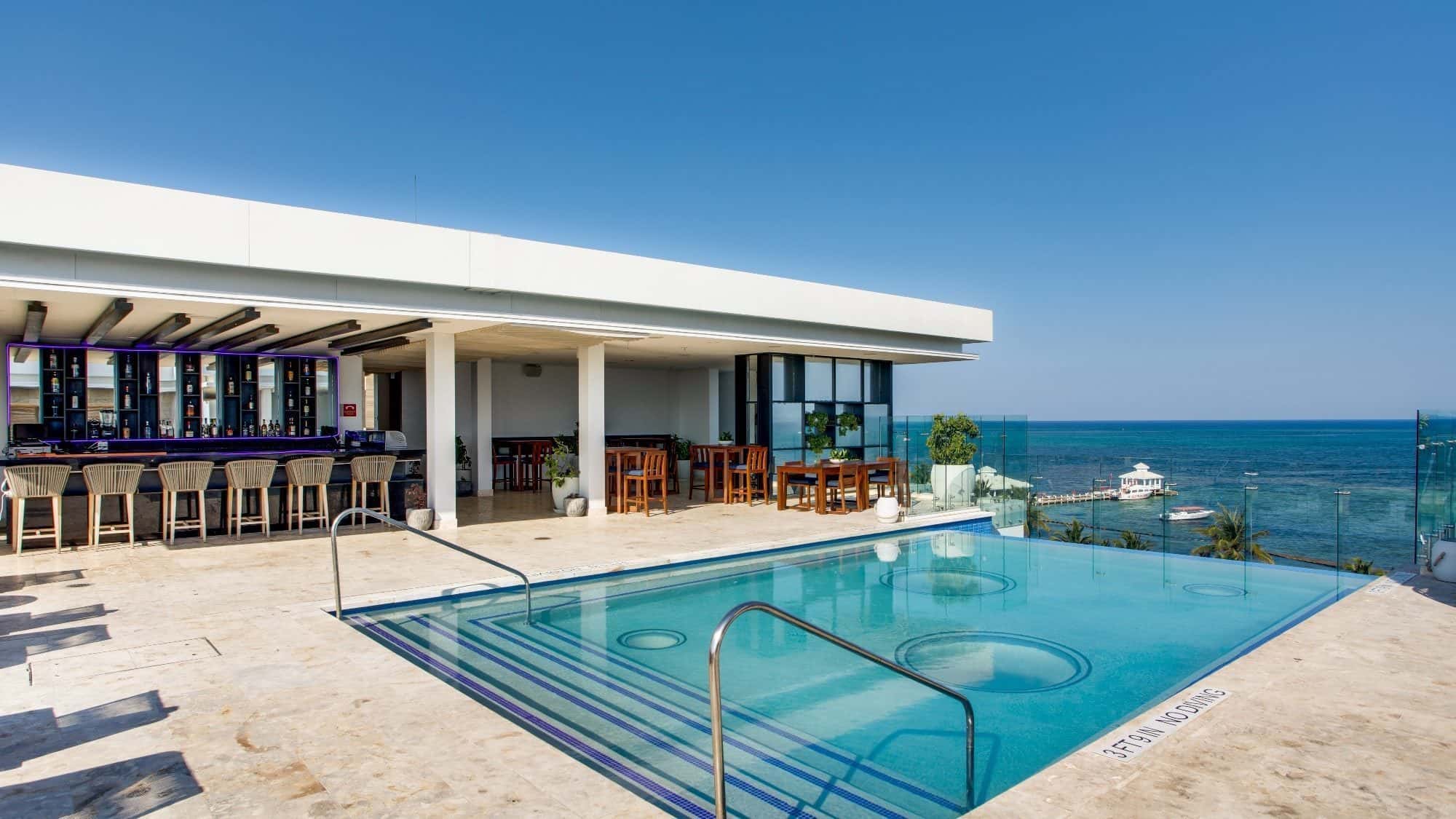 Alaia's roof-top pool