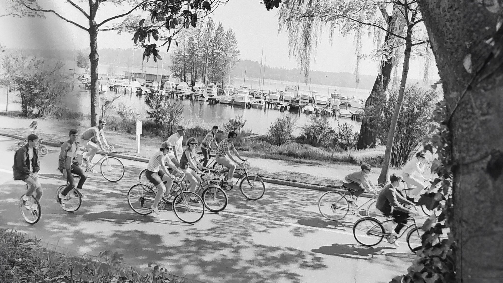 Bike enthusiasts in 1986 as shown in the Seattle P-I