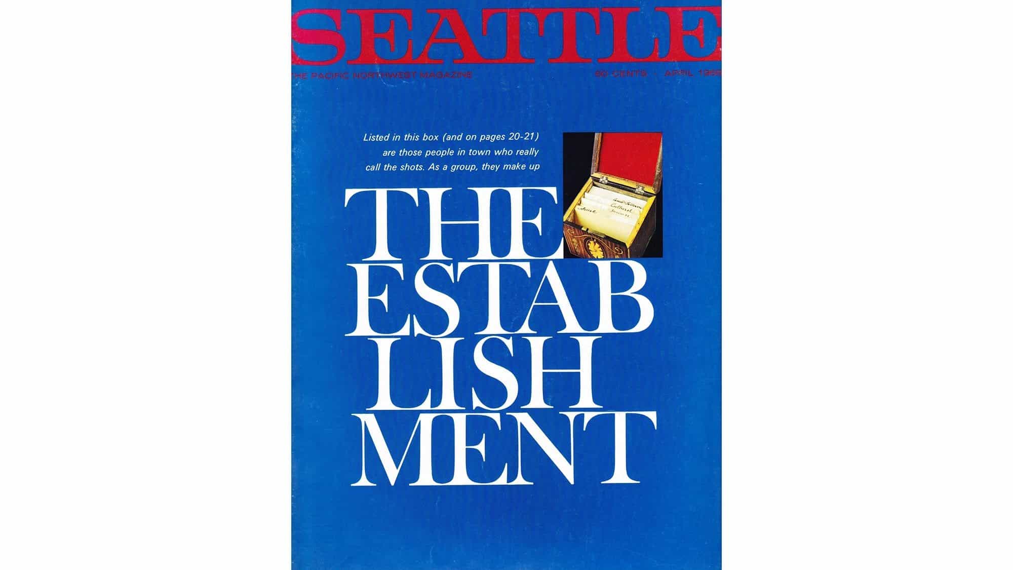 Seattle magazine cover, April 1968