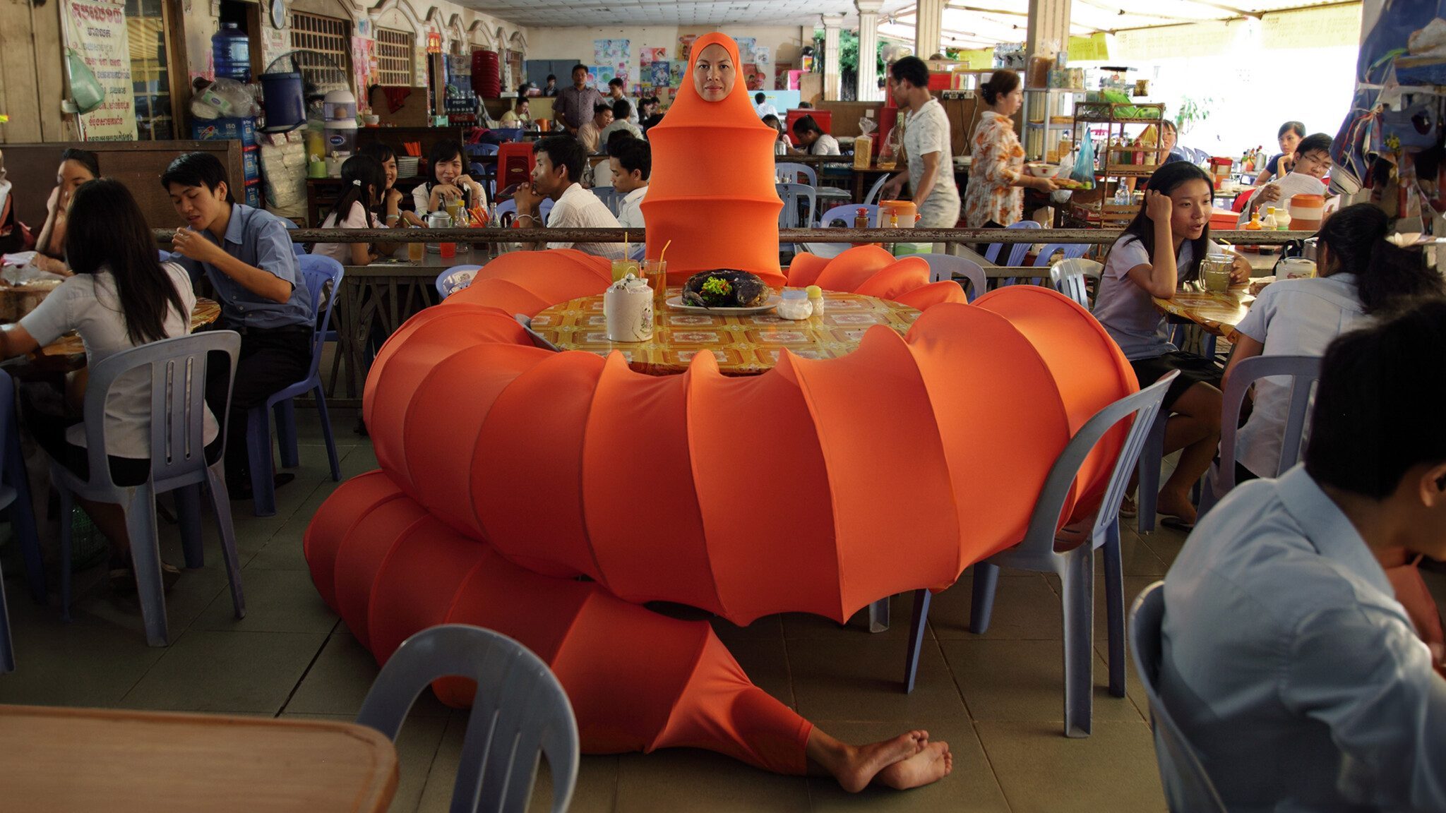 Campus Dining, The Buddhist Bug Series, 2012, Anida Yoeu Ali, Cambodian American