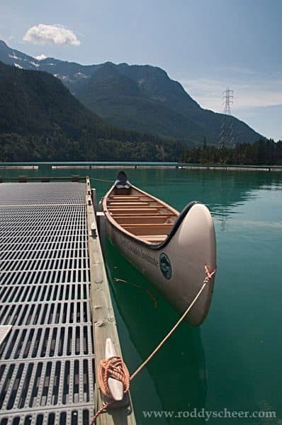 North Cascades Institute's Twelve Person Canoe on Diablo Lake,  North Cascades National Park, Washington, US