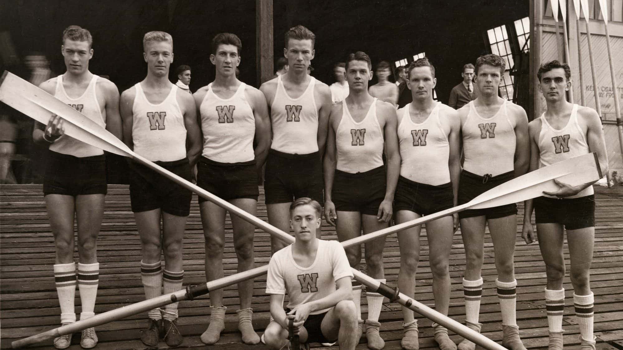 The 1936 Olympic champion crew team from the University of Washington is the topic of the popular book and upcoming movie, The Boys in the Boat.